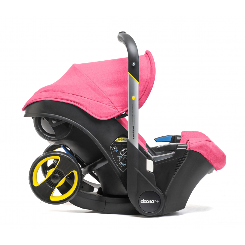 pink infant stroller