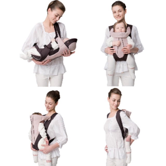 Combi Magical Compact 4 Ways Baby Carrier In Black Mesh Tots