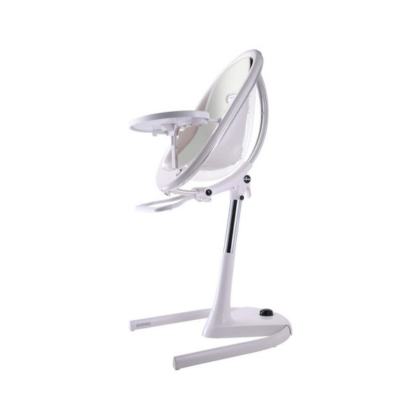 mima moon 4g high chair with junior seat footrest white crystal  59315
